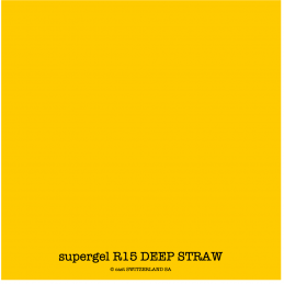 supergel R15 DEEP STRAW Feuille 0.61 x 0.50m