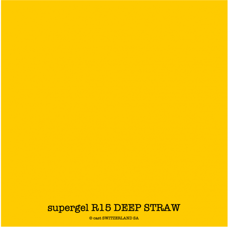 supergel R15 DEEP STRAW Feuille 0.61 x 0.50m