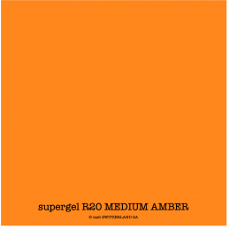 supergel R20 MEDIUM AMBER Feuille 0.61 x 0.50m