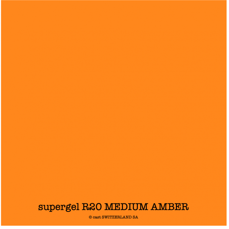 supergel R20 MEDIUM AMBER Bogen 0.61 x 0.50m