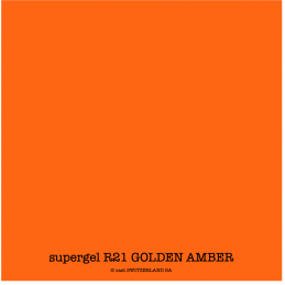 supergel R21 GOLDEN AMBER Feuille 0.61 x 0.50m
