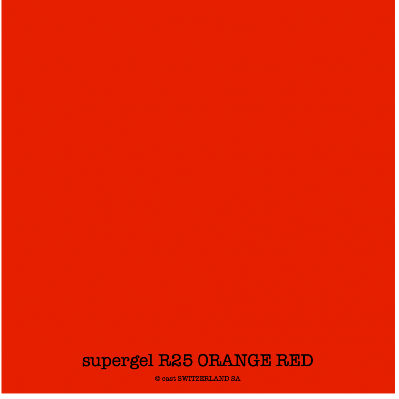 supergel R25 ORANGE RED Bogen 0.61 x 0.50m