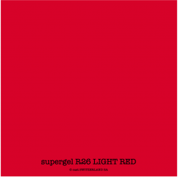 supergel R26 LIGHT RED Feuille 0.61 x 0.50m