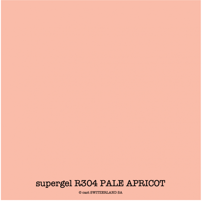 supergel R304 PALE APRICOT Feuille 0.61 x 0.50m