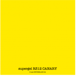 supergel R312 CANARY Feuille 0.61 x 0.50m