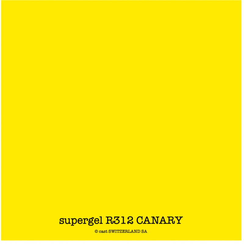 supergel R312 CANARY Feuille 0.61 x 0.50m