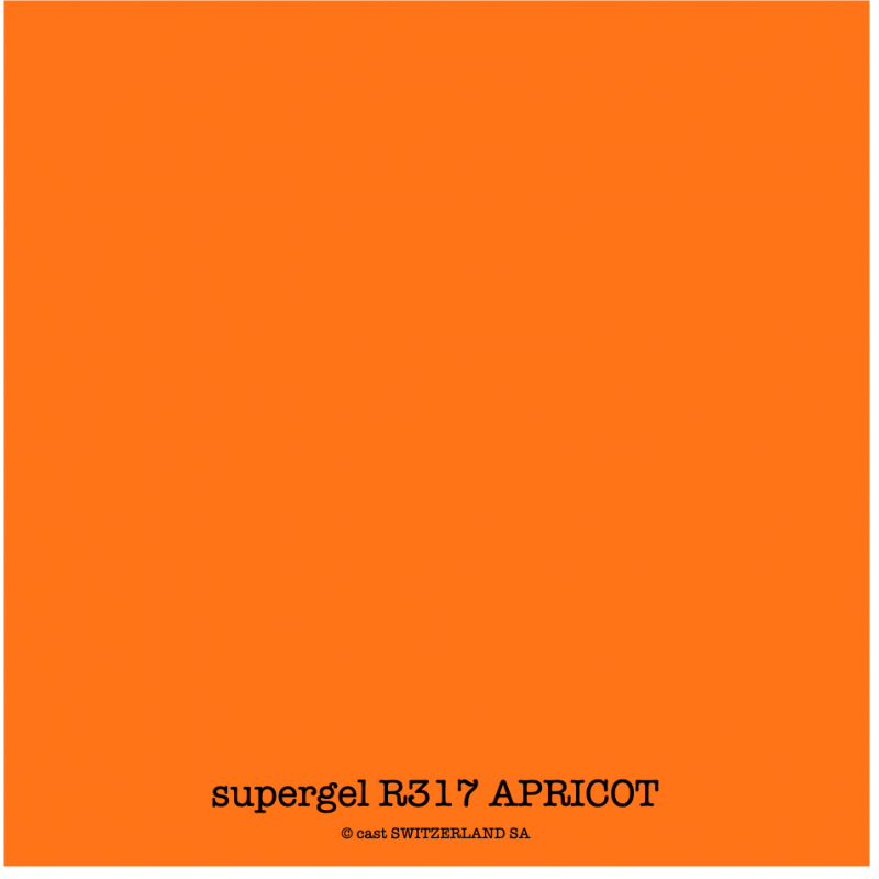 supergel R317 APRICOT Bogen 0.61 x 0.50m