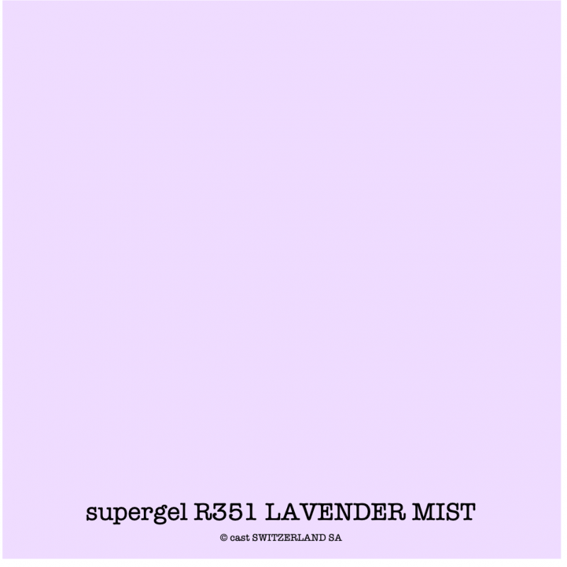 supergel R351 LAVENDER MIST Feuille 0.61 x 0.50m