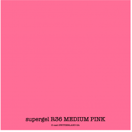 supergel R36 MEDIUM PINK Feuille 0.61 x 0.50m