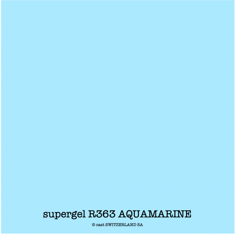 supergel R363 AQUAMARINE Bogen 0.61 x 0.50m