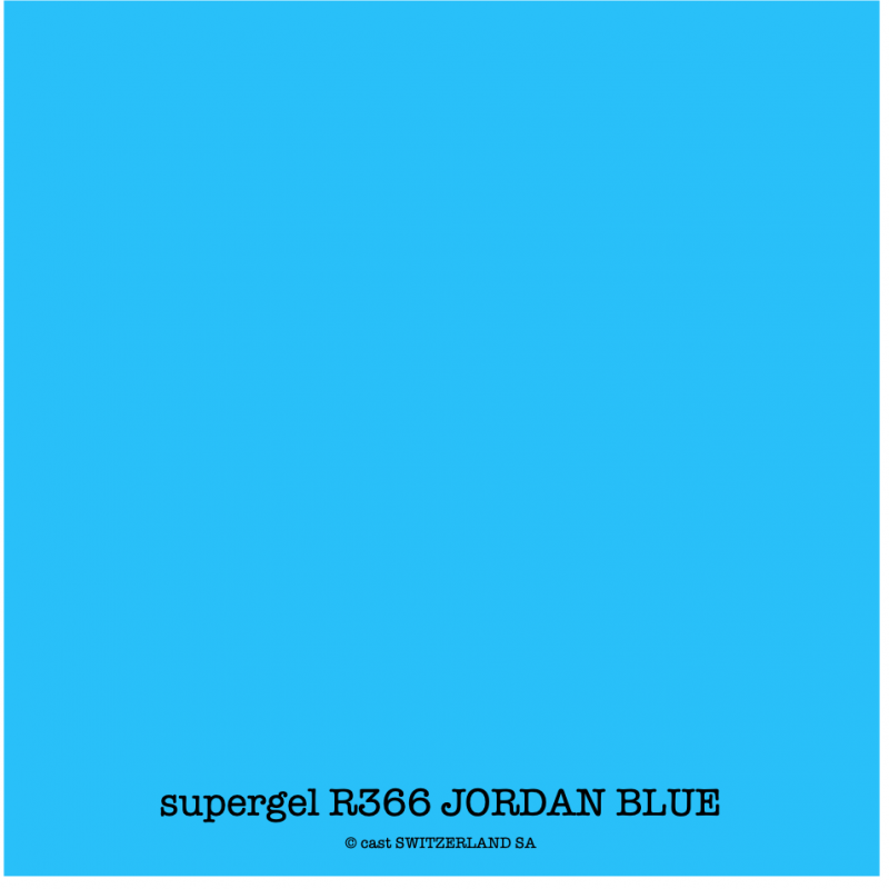 supergel R366 JORDAN BLUE Feuille 0.61 x 0.50m