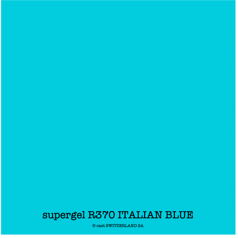 supergel R370 ITALIAN BLUE Feuille 0.61 x 0.50m