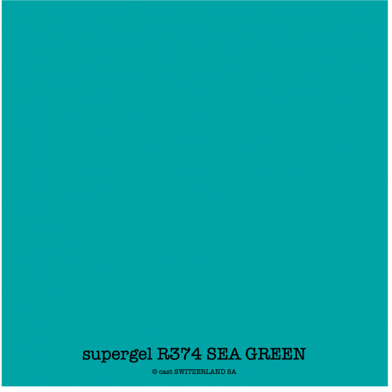 supergel R374 SEA GREEN Feuille 0.61 x 0.50m