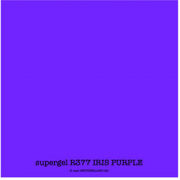 supergel R377 IRIS PURPLE Bogen 0.61 x 0.50m