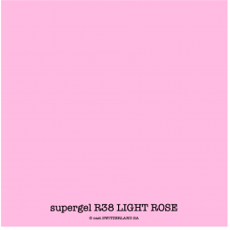 supergel R38 LIGHT ROSE Feuille 0.61 x 0.50m