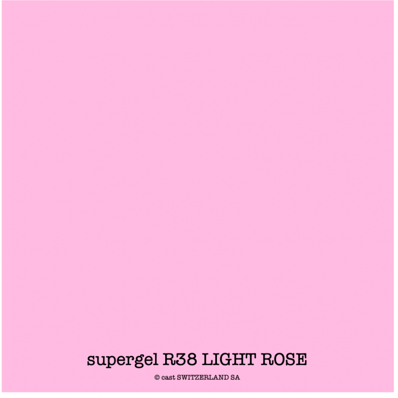 supergel R38 LIGHT ROSE Bogen 0.61 x 0.50m