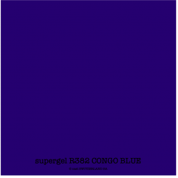 supergel R382 CONGO BLUE Feuille 0.61 x 0.50m