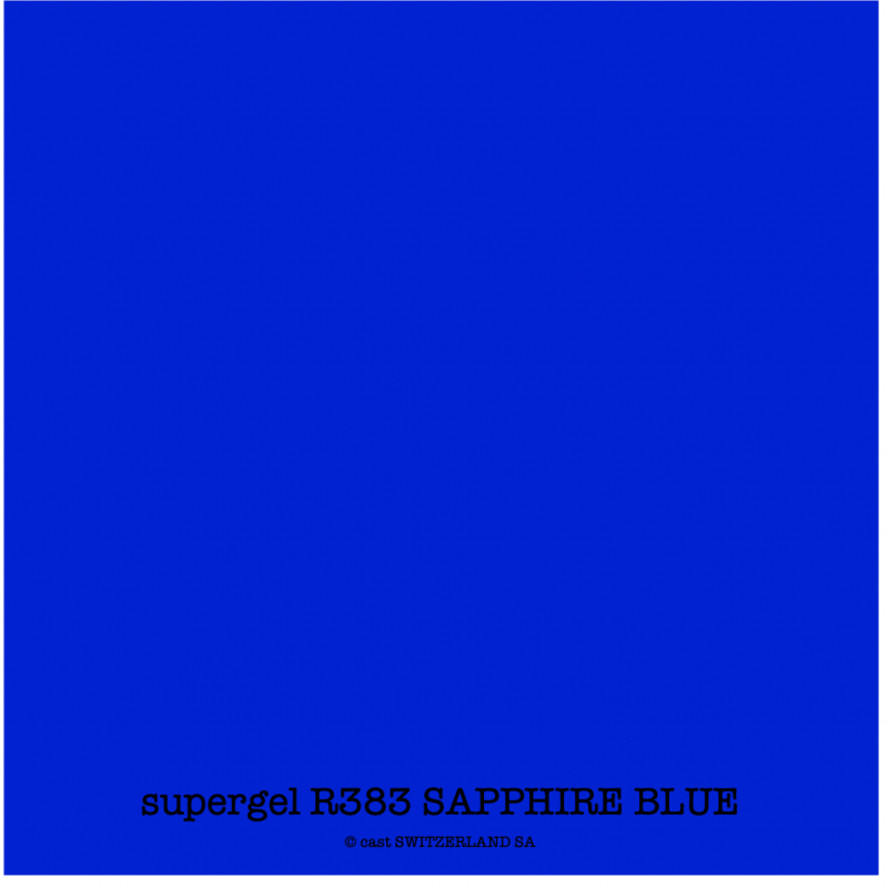 supergel R383 SAPPHIRE BLUE Feuille 0.61 x 0.50m