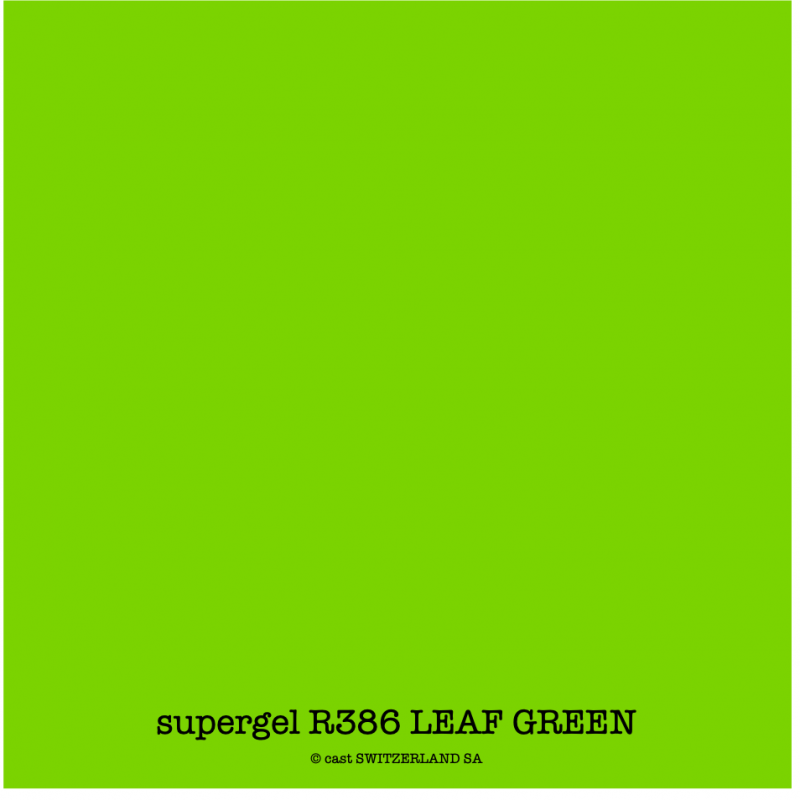 supergel R386 LEAF GREEN Bogen 0.61 x 0.50m