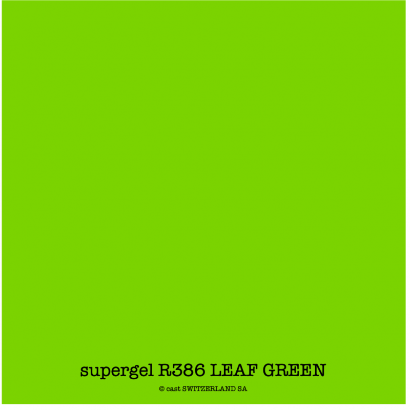 supergel R386 LEAF GREEN Feuille 0.61 x 0.50m