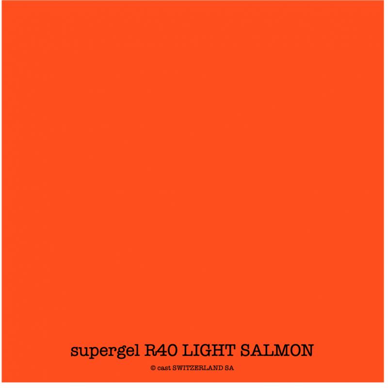 supergel R40 LIGHT SALMON Feuille 0.61 x 0.50m