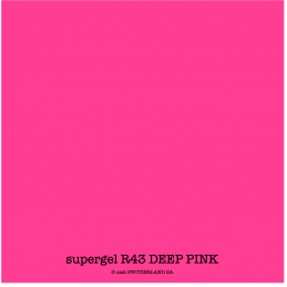 supergel R43 DEEP PINK Feuille 0.61 x 0.50m