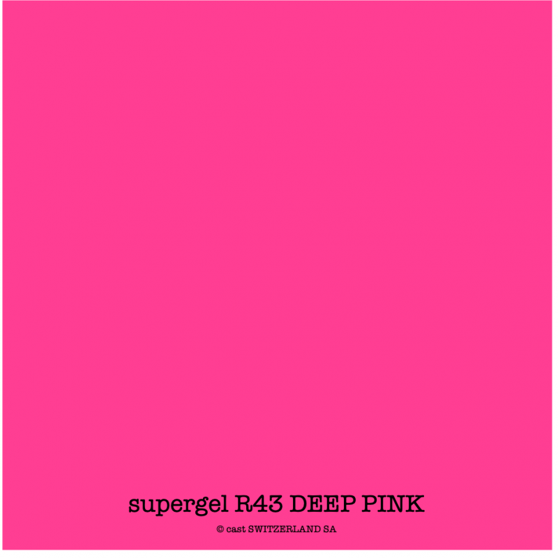 supergel R43 DEEP PINK Feuille 0.61 x 0.50m