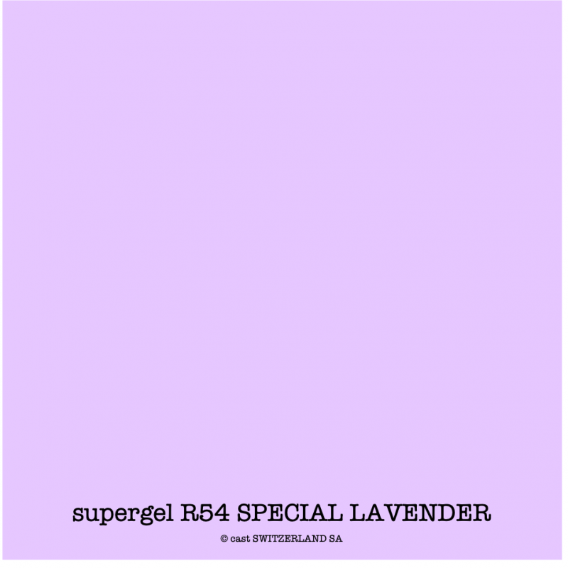 supergel R54 SPECIAL LAVENDER Bogen 0.61 x 0.50m