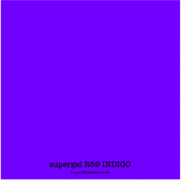supergel R59 INDIGO Feuille 0.61 x 0.50m