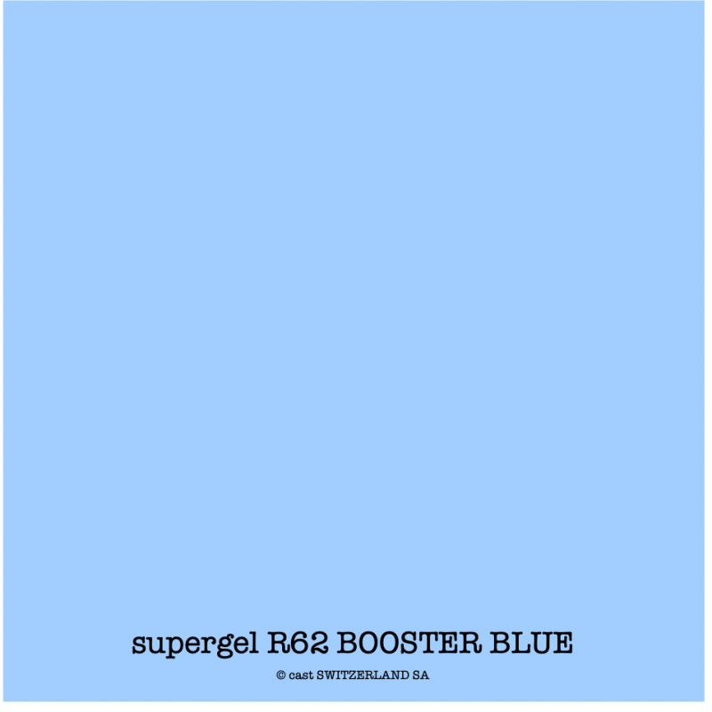 supergel R62 BOOSTER BLUE Feuille 0.61 x 0.50m