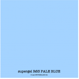 supergel R63 PALE BLUE Feuille 0.61 x 0.50m