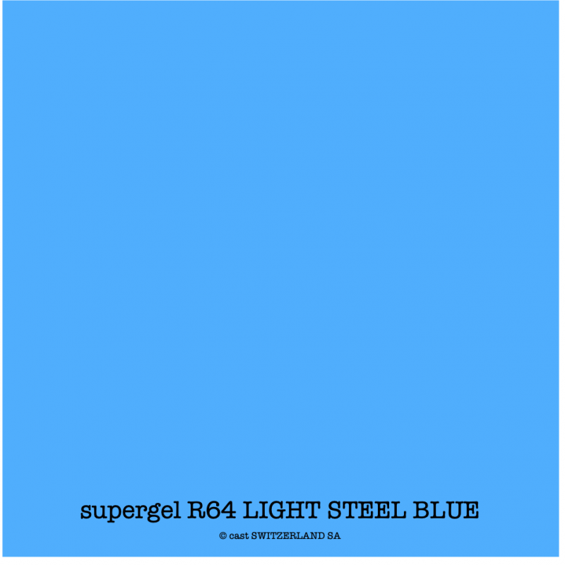 supergel R64 LIGHT STEEL BLUE Bogen 0.61 x 0.50m