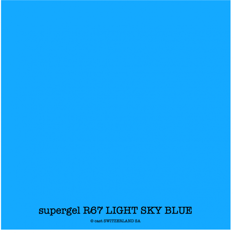 supergel R67 LIGHT SKY BLUE Feuille 0.61 x 0.50m