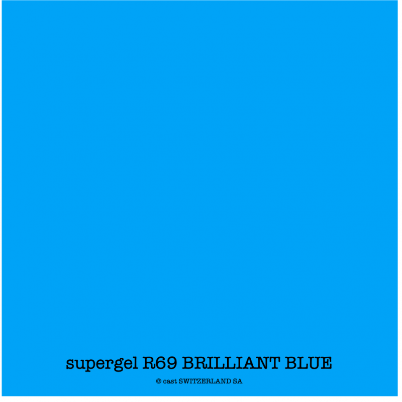 supergel R69 BRILLIANT BLUE Feuille 0.61 x 0.50m