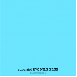 supergel R70 NILE BLUE Feuille 0.61 x 0.50m
