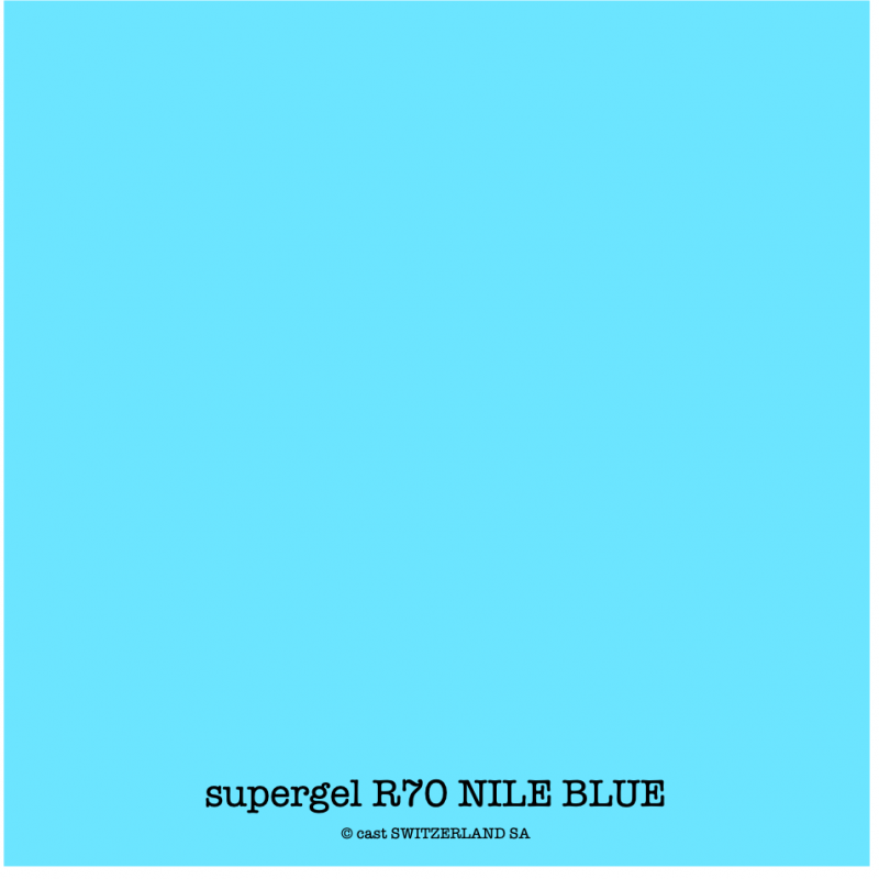 supergel R70 NILE BLUE Feuille 0.61 x 0.50m