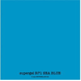 supergel R71 SEA BLUE Feuille 0.61 x 0.50m