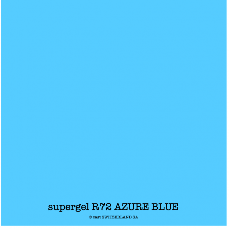supergel R72 AZURE BLUE Feuille 0.61 x 0.50m