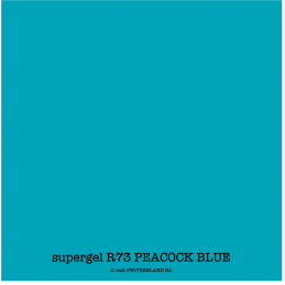 supergel R73 PEACOCK BLUE Bogen 0.61 x 0.50m