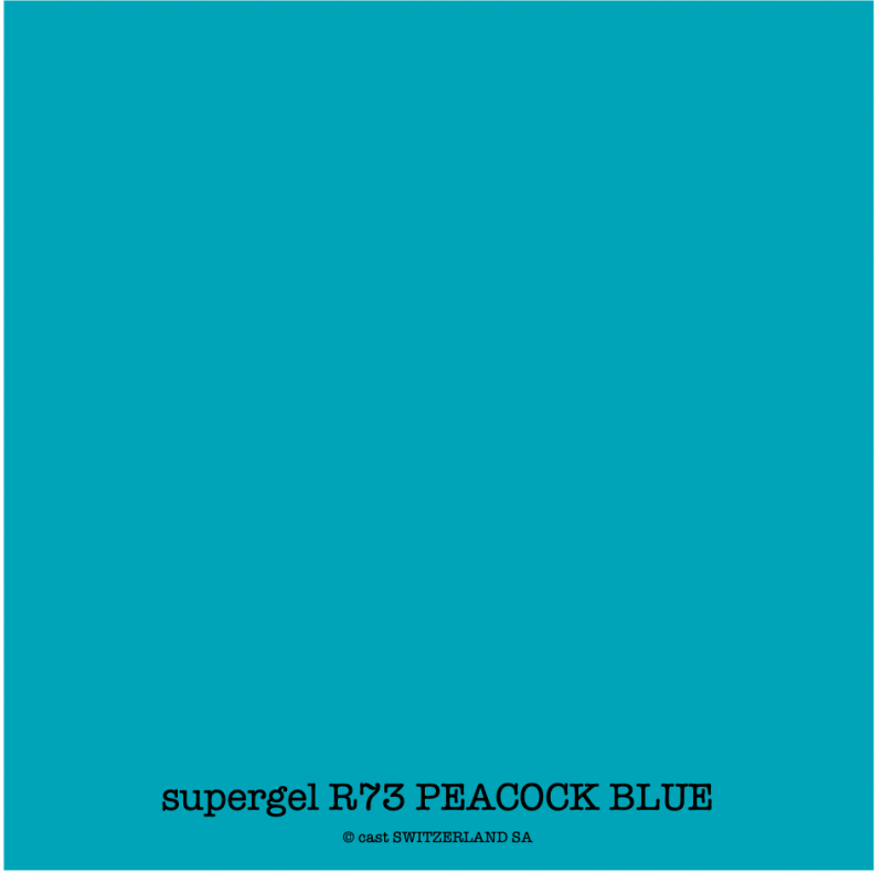supergel R73 PEACOCK BLUE Feuille 0.61 x 0.50m