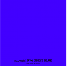 supergel R74 NIGHT BLUE Bogen 0.61 x 0.50m