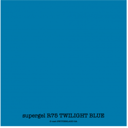 supergel R75 TWILIGHT BLUE Feuille 0.61 x 0.50m