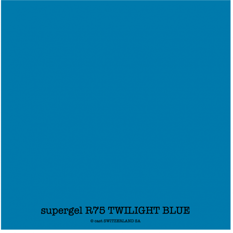 supergel R75 TWILIGHT BLUE Feuille 0.61 x 0.50m