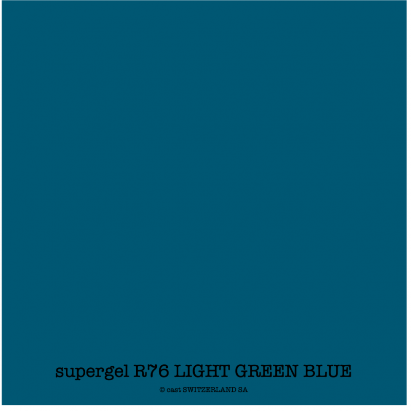 supergel R76 LIGHT GREEN BLUE Feuille 0.61 x 0.50m