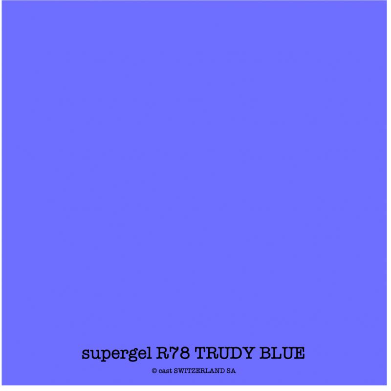 supergel R78 TRUDY BLUE Bogen 0.61 x 0.50m