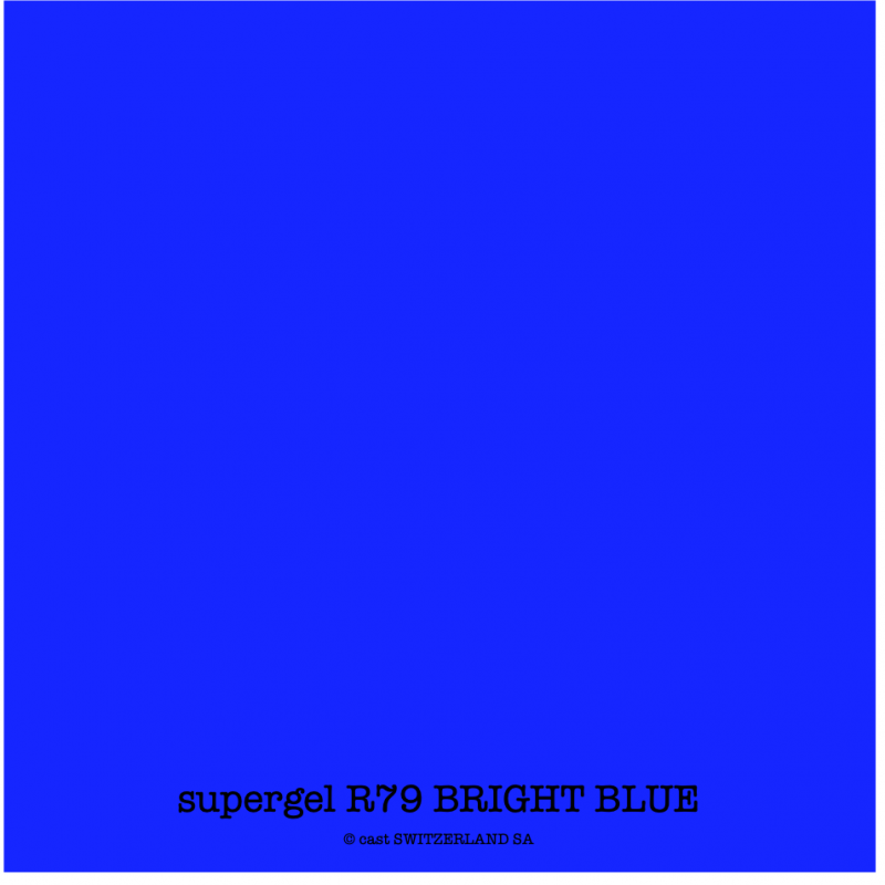 supergel R79 BRIGHT BLUE Bogen 0.61 x 0.50m