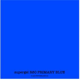 supergel R80 PRIMARY BLUE Bogen 0.61 x 0.50m