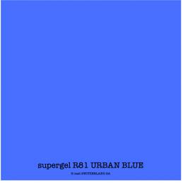 supergel R81 URBAN BLUE Feuille 0.61 x 0.50m