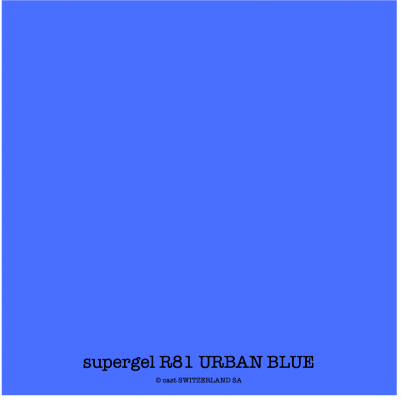 supergel R81 URBAN BLUE Bogen 0.61 x 0.50m