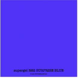 supergel R82 SURPRISE BLUE Feuille 0.61 x 0.50m
